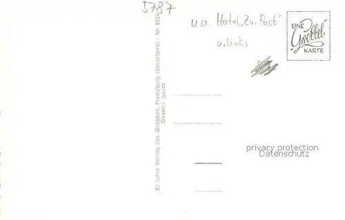 AK / Ansichtskarte Olsberg_Sauerland Panorama Kirche Ortspartie Olsberg_Sauerland