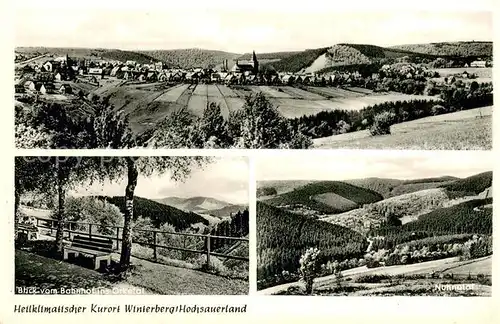 AK / Ansichtskarte Winterberg_Hochsauerland Panorama Blick vom Bahnhof ins Orketal Nuhnetal Winterberg_Hochsauerland