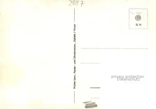 AK / Ansichtskarte Elsfleth Haeuser am Deich Hafen Schiffskran Seefahrtsschule Bahnhof Alter Anker Heye Stiftung  Elsfleth