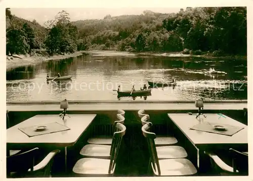 AK / Ansichtskarte Ramsen_Pfalz Gasthof Forelle am Waldsee Ramsen Pfalz