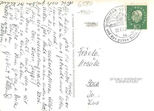 AK / Ansichtskarte Idar Oberstein Panorama Stadt der Edelsteine Jugendherberge Bruecke Klotzbergkaserne Felsenkirche Diamantschleiferei Idar Oberstein