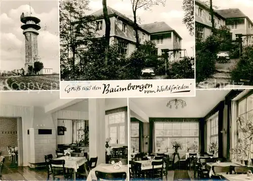 AK / Ansichtskarte Havixbeck Ausflugslokal Waldfrieden in den Baumbergen Aussichtsturm Havixbeck