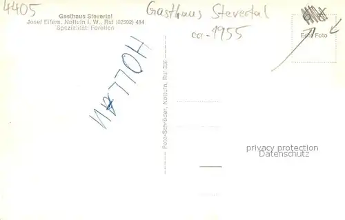 AK / Ansichtskarte Nottuln Gasthaus Stevertal Nottuln