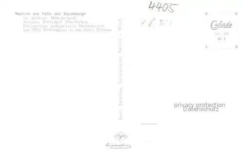 AK / Ansichtskarte Nottuln Stiftsplatz mit Pfarrkirche Nottuln