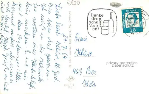 AK / Ansichtskarte Guetersloh Botanischer Garten Guetersloh