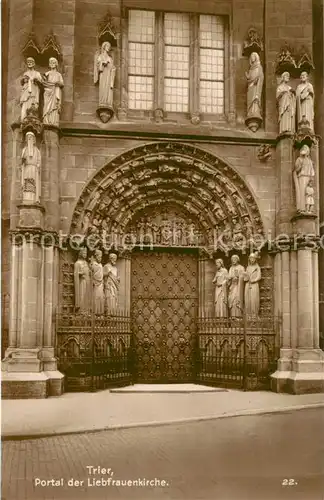 AK / Ansichtskarte Trier Portal der Liebfrauenkirche Trier