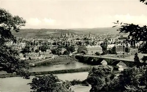 AK / Ansichtskarte Trier Totalansicht Fluss Bruecke Trier