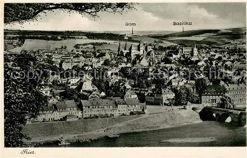 AK / Ansichtskarte Trier Totalansicht Dom Basilika Trier