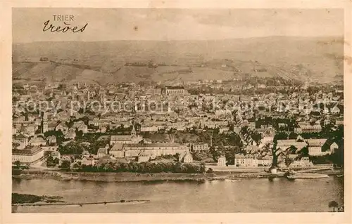 AK / Ansichtskarte Trier Totalansicht Fluss Trier
