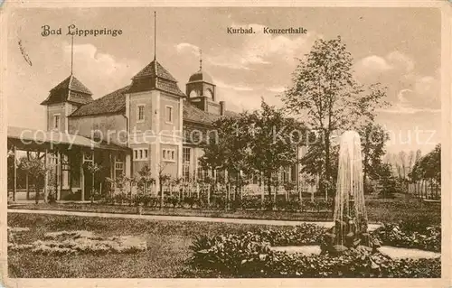 AK / Ansichtskarte Bad_Lippspringe Kurbad Konzerthalle Bad_Lippspringe