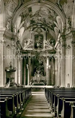 AK / Ansichtskarte Bueren_Westfalen Jesuitenkirche Innen Bueren_Westfalen