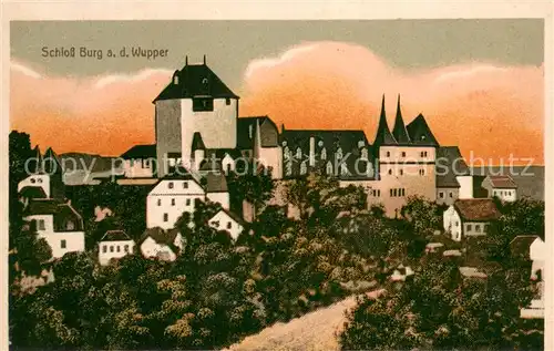 AK / Ansichtskarte Wuppertal Schloss Burg an der Wupper Wuppertal