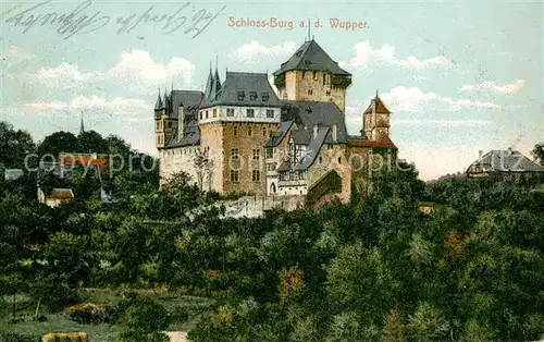 AK / Ansichtskarte Schloss_Burg_Wupper Gesamtansicht Schloss_Burg_Wupper