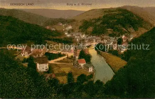 AK / Ansichtskarte Burg_Wupper Bergisch Land Gesamtanicht  Burg Wupper