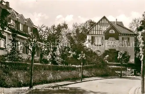 AK / Ansichtskarte Dhuenn_Wermelskirchen Hauptstrasse mit Rathaus Dhuenn Wermelskirchen