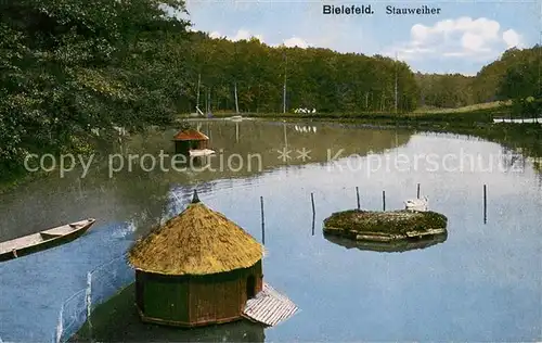 AK / Ansichtskarte Bielefeld Stauweiher Bielefeld