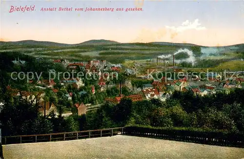 AK / Ansichtskarte Bethel_Bielefeld Anstalt Bethel vom Johannesberg aus Bethel_Bielefeld