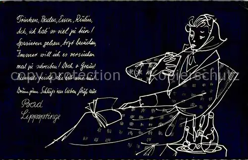 AK / Ansichtskarte Lippspringe_Bad Spruch Lippspringe_Bad