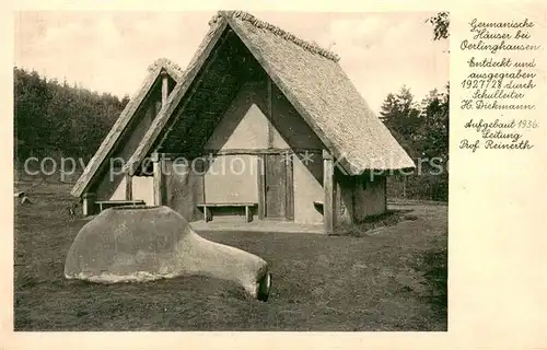 AK / Ansichtskarte Oerlinghausen Germanische Haeuser Oerlinghausen