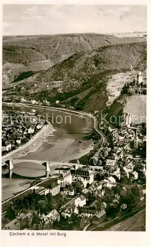 AK / Ansichtskarte Kochem Mosel Bruecke Burg Kochem