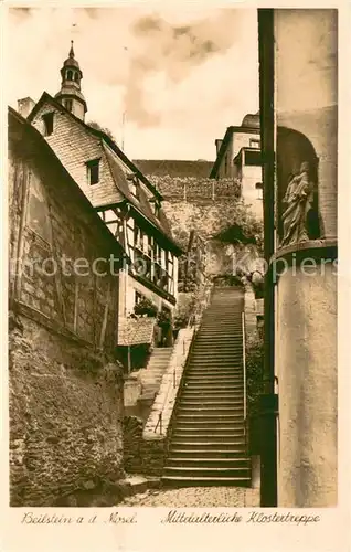 AK / Ansichtskarte Beilstein_Mosel Mittelalterliche Klostertreppe Fachwerk Beilstein_Mosel