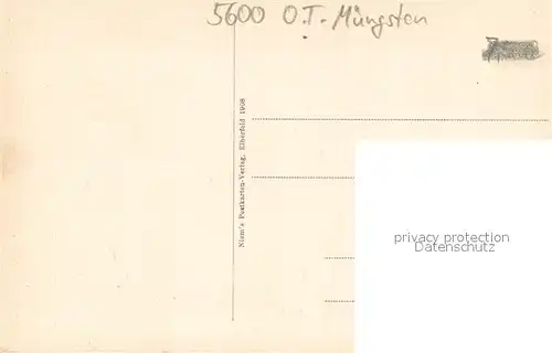 AK / Ansichtskarte Muengsten Bergisch Land Partie bei Muengsten Ruderboot Muengsten