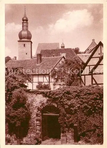 AK / Ansichtskarte Arnsberg_Westfalen Teilansicht mit Kirchturm Arnsberg_Westfalen