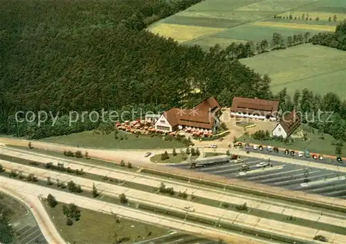 AK / Ansichtskarte Guetersloh Fliegeraufnahme Autobahn Rasthaus Hotel  Guetersloh