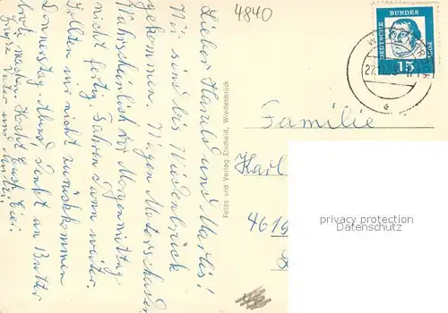 AK / Ansichtskarte Wiedenbrueck 100Jahre Wiedenbrueck Haus Hemmelmann Berlinerwall Klosterbogen Marienstrasse Wiedenbrueck