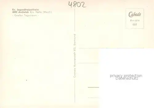 AK / Ansichtskarte Ascheloh Ev.Jugendfreizeitheim Grosser Tagesraum Ascheloh