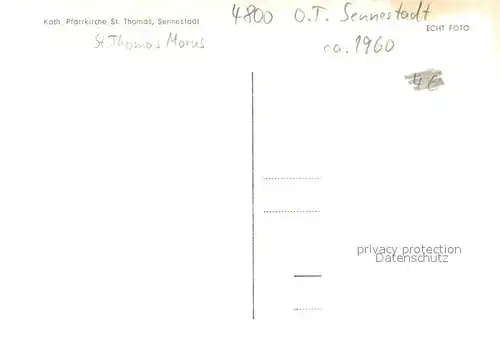 AK / Ansichtskarte Sennestadt Kath.Pfarrkirche St.Thomas Morus Sennestadt