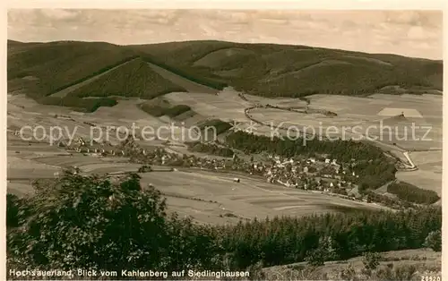 AK / Ansichtskarte Siedlinghausen Blick vom Kahlenberg Siedlinghausen