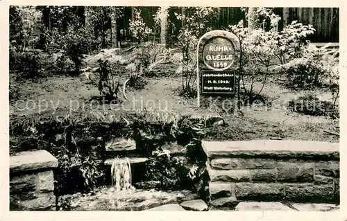 AK / Ansichtskarte Winterberg_Hochsauerland Ruhrquelle am Ruhrkopf Winterberg_Hochsauerland