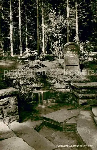 AK / Ansichtskarte Niedersfeld Ruhrquelle Niedersfeld