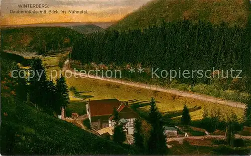 AK / Ansichtskarte Winterberg_Hochsauerland Daubermuehle mit Nuhnetalblick Winterberg_Hochsauerland