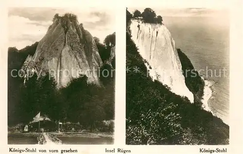 AK / Ansichtskarte Insel_Ruegen Der Koenigsstuhl  Insel Ruegen