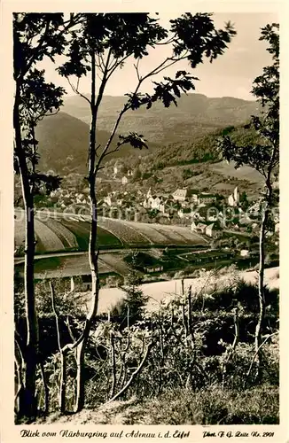 AK / Ansichtskarte Adenau Blick vom Nuerburgring mit Hotel Zum wilden Schwein Adenau