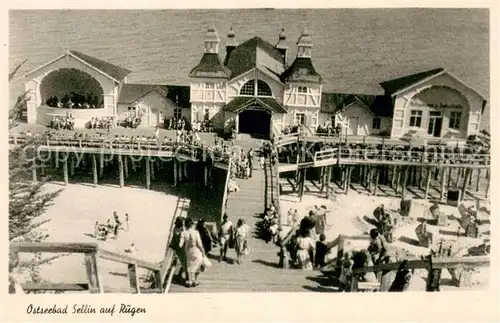 AK / Ansichtskarte Sellin_Ruegen Ostseebad Seebruecke Sellin Ruegen