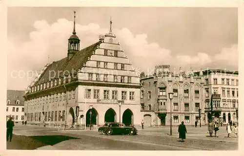 AK / Ansichtskarte Greifswald Rathaus Apotheke Automobil Greifswald