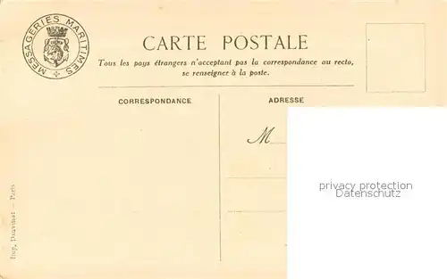 AK / Ansichtskarte Dampfer_Oceanliner Messageries Maritimes_Andre Lebon 