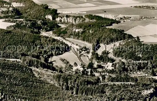 AK / Ansichtskarte Hoennetal_Hemer Fliegeraufnahme Haus Recke Die sieben Jungfrauen 