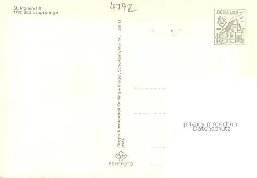 AK / Ansichtskarte Bad_Lippspringe St.Marienstift Bad_Lippspringe