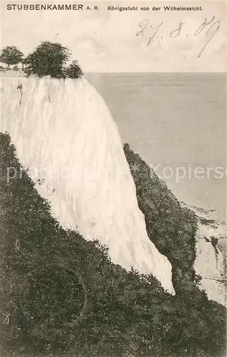 AK / Ansichtskarte Stubbenkammer_Ruegen Der Koenigsstuhl Stubbenkammer Ruegen