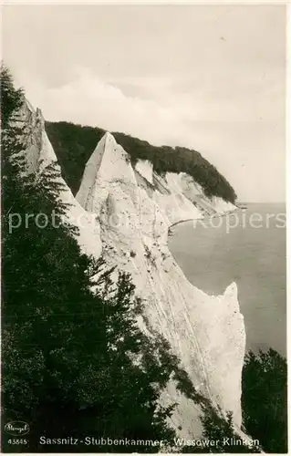AK / Ansichtskarte Sassnitz_Ostseebad_Ruegen Stubbenkammer Wissower Klinken Sassnitz_Ostseebad_Ruegen
