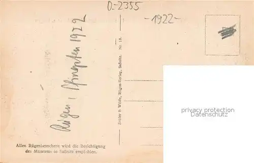 AK / Ansichtskarte Sassnitz_Ostseebad_Ruegen Piraten Schlucht Sassnitz_Ostseebad_Ruegen