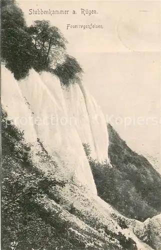 AK / Ansichtskarte Stubbenkammer_Ruegen Feuerregenfelsen Stubbenkammer Ruegen