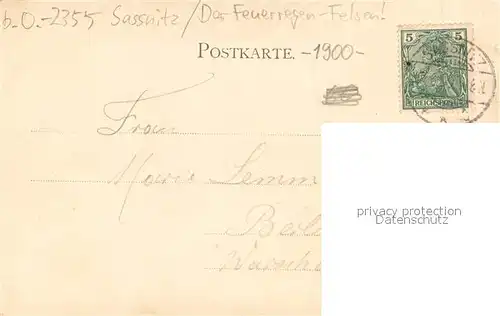 AK / Ansichtskarte Stubbenkammer_Ruegen Der Feuerregen Felsen Stubbenkammer Ruegen