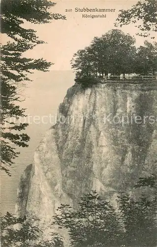 AK / Ansichtskarte Stubbenkammer_Ruegen Koenigsstuhl Stubbenkammer Ruegen