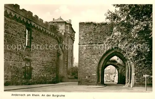 AK / Ansichtskarte Andernach Burgruine Andernach