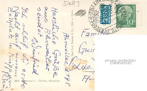 AK / Ansichtskarte Ahrweiler_Ahr Obertor mit Niedertor Ahrweiler_Ahr